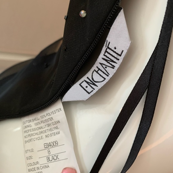 Jump s8 pewter lame sheer evening gown - Picture 4 of 5